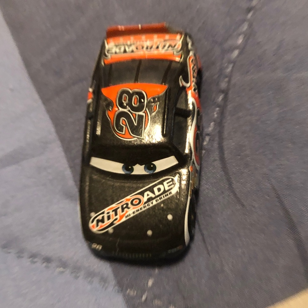 Kids Die-Cast Race Car Toy - Black & Orange